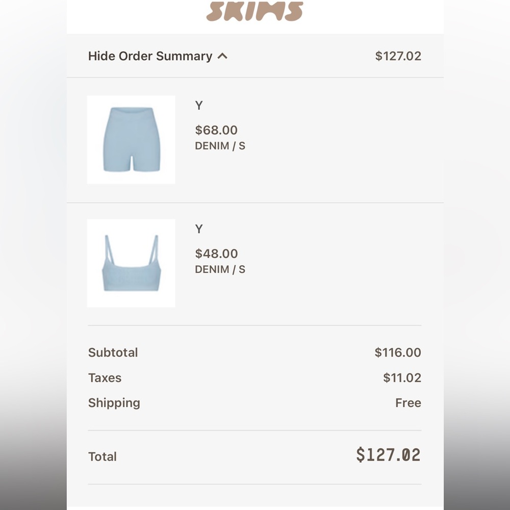 LIGHT COZY SCOOP BRALETTE AND SHORT | DENIM